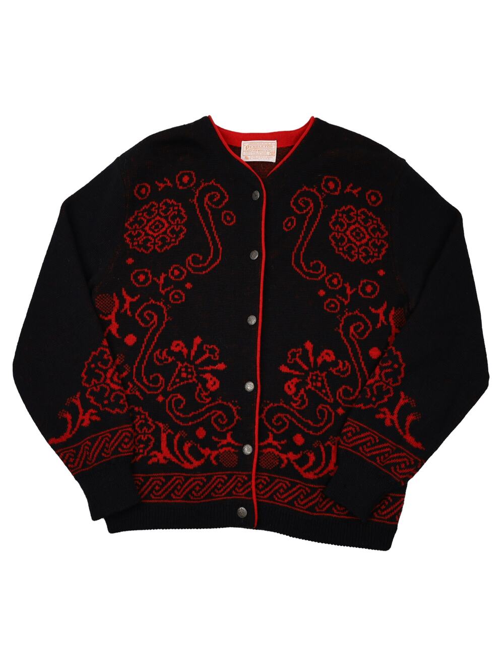 Vintage Pendleton Ornate Design Wool Cardigan Sweater